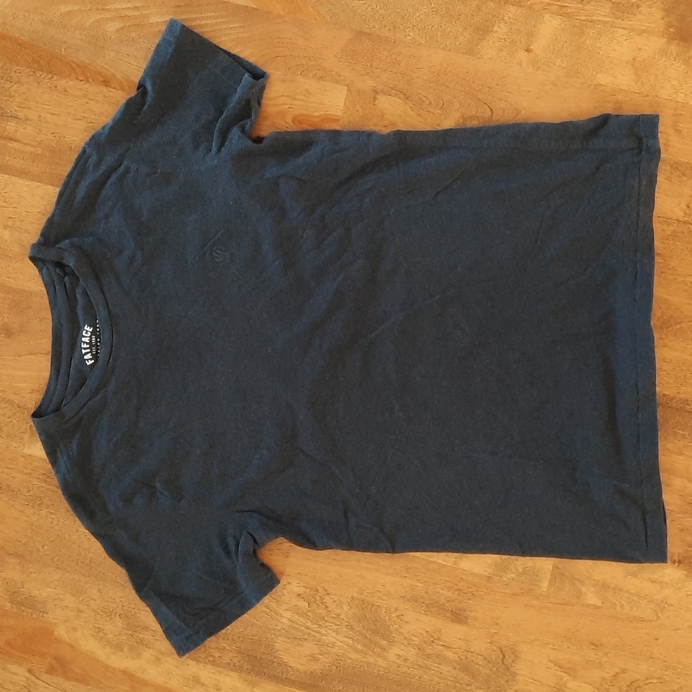 2/$35 Fat Face Womens XS Navy Tshirt Organic Cotton